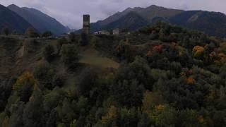 Georgia country – Autumn in Svaneti (drone footage with traditional song)