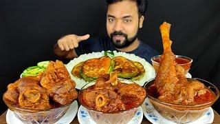 HUGE SPICY MUTTON CURRY, BRINJAL FRY, GRAVY, RICE, CHILI, MUKBANG ASMR EATING SHOW | BIG BITES |