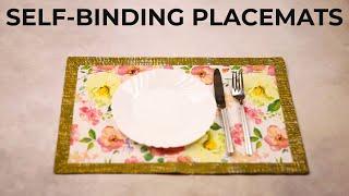 How to Sew Self Binding Placemats [the Easiest Way]