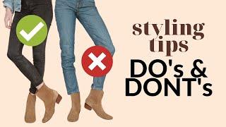 How to wear BOOTS with JEANS | Tutorial