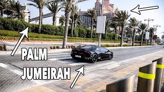 Palm Jumeirah Dubai Tour!! Monorail & Lamborgihins!!