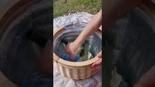 Check out the most clever picnic basket, insulated on the inside, lid doubles as a cheeseboard