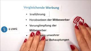 Lernvideo - UWG - Vergleichende Werbung