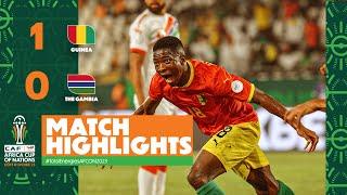 HIGHLIGHTS | Guinea  The Gambia #TotalEnergiesAFCON2023 - MD2 Group C