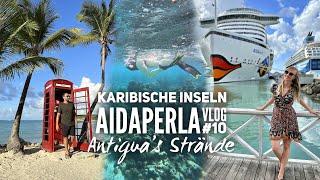 Karibische Inseln mit AIDAperla 2023 - Vlog #10: Antigua's Strände