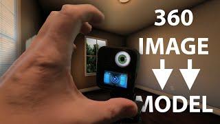 Convert a 360 photo into a 3D MODEL - FAST!!
