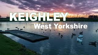 Keighley West Yorkshire England 2023, drone footage in 4k