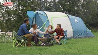 Coleman® Castle Pines 4 - spacious 4 person family tent with BlackOut Bedroom® technology