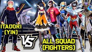 JUJUTSU KAISEN VS ALL SQUAD | YIN 'ITADORI' VS ALL SQUAD MOBILE LEGENDS