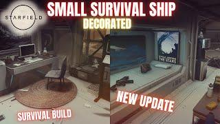 Starfield | Small Survival Ship (Decorated Minimalist Ship + Ship Tutorial)