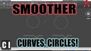 AutoCAD: How to Smooth Curves, Circles, Polylines - Easy Fix, Viewres Command  | 2 Minute Tuesday