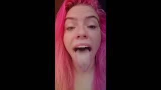 Girl Long Tongue 47