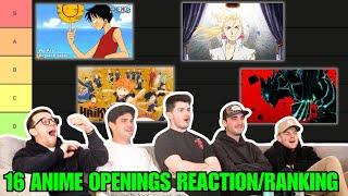 Anime HATERS Reaction/Ranking 16 ANIME OPENINGS | REACTION