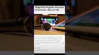 Karaoke Inventor Dies at 100 years old. #karaoke, #inventor, #music,