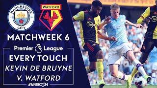 Every touch from Kevin De Bruyne's historic performance in 8-0 win v. Watford | NBC Sports