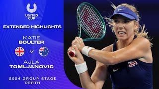 Katie Boulter v Ajla Tomljanovic Extended Highlights | United Cup 2024 Group C