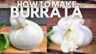 BURRATA - HOW TO MAKE FRESH BURRATA CHEESE  