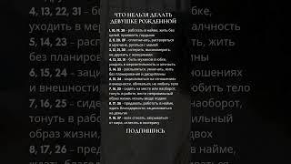 Что нельзя делать женщине по дате рождения #денежныйпоток