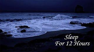 Pleasant Sleep with Ocean Sounds From Arrifana Beach, Deep Sleeping With Waves For 12 Hours