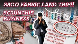 Come To The Fabric Store With Me | Fabric Land Trip | XXL Scrunchie Business | $800 Fabric Haul