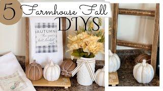 5 Farmhouse Fall DIYs|Fall Home Decor