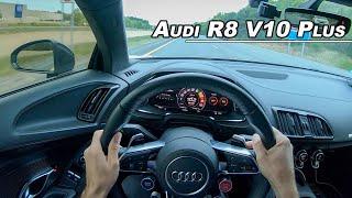 2017 Audi R8 V10 Plus POV Test Drive - Huracan in a Business Suit (Binaural Audio)