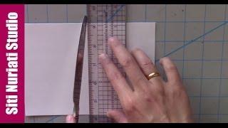 How to Score Paper Using Butter Knife | Siti Nuriati Studio