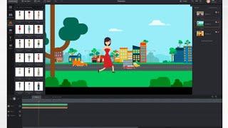 2D Cartoon Characters Animation with Toonly Video Maker Software