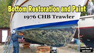 Vestri's Bottom Restoration and Paint - Photos & Details from Anne (1976 CHB Trawler Boat)