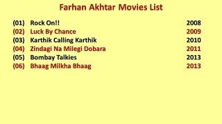 Farhan Akhtar Movies List