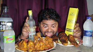 Magic Moments Vodka Drink With Chicken Curry And Fish Fry ll Alcohol Mukbang ll #mukbang #vodka