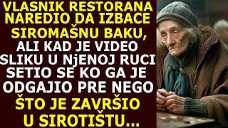 GAZDA RESTORANA NAREDIO DA IZBACE STARU SKITNICU,ALI KAD JE VIDEO SLIKU U NjENOJ RUCI, ZAPLAKAO JE..