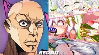 Nahida from Genshin impack vs reddit | Anime vs Reddit | the rock reaction meme