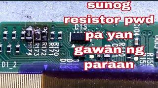 skyworth 43smart tv burn resistor on ckv segnal