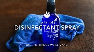 Easy DIY Sanitizing Spray