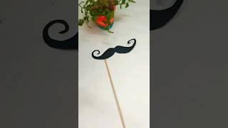 How To Make Mustache Party Prop From Paper #trending #diy #paper #paperart #party #birthday