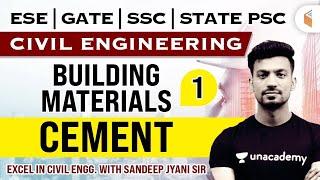 Building Materials- Cement | Day -1 | Civil Engineering | Sandeep Jyani