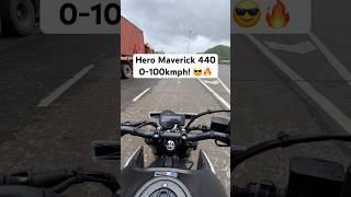 Name the fastest 400cc bike  Hero Maverick 440 0-100