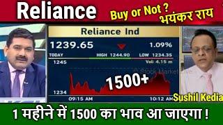 Reliance share news Sushil Kedia,kharide ya nahi ?/Reliance Industries Analysis,RIl target Tomarrow