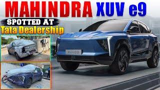 Mahindra XUV e9 Spotted at TATA Dealership | Upcoming Electric Cars 2024 | Electric Vehicles India