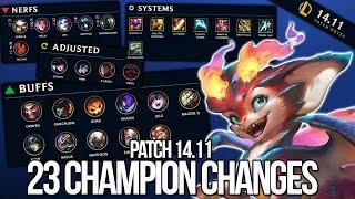 23 Champion Änderungen - AP Pantheon inc?! | Patch Notes 14.11 Rundown von Johnny