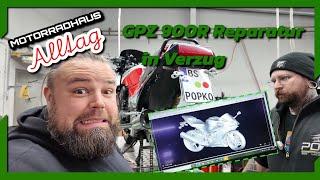 Spätschicht mit Gordon GPZ 900R Reparatur gerät in Verzug • Motorradhaus Alltag Folge - 37