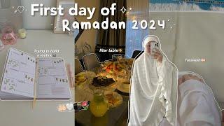 RAMADAN DAY ONE | Charity, building a routine, guests for iftar, anua toner review, taraweeh.