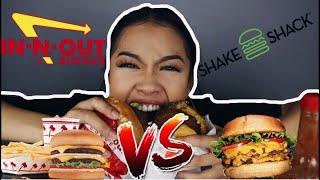 IN-N-OUT VS SHAKE SHACK [ MUKBANG]