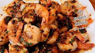 La Receta Más Deliciosa! Camarones al Mojo de Ajo-El sabor latino