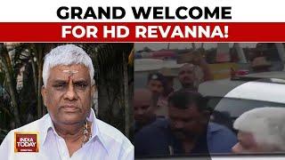 Rape Accused HD Revanna Out On Bail In Sexual Harrassment Case, Supporters Welcome Him In Hassan