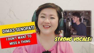 DIMAS SENOPATI - I DON'T WANT  TO MISS  A THING (AEROSMITH) COVER - REACTION VIDEO