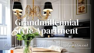 Creating a Timeless Studio Apartment with Grandmillennial Aesthetic