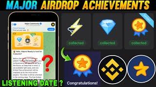 Major Airdrop Daily Achievements | Major airdrop listing date | Major airdrop new update