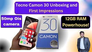 Tecno Camon 30 Unboxing and First Impressions | 12GB RAM Powerhouse! |  Imran Arif Tech